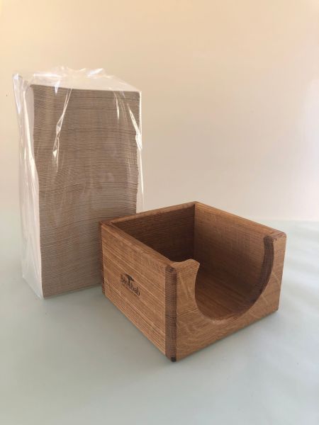 Servietholder olieret eg, 130x130mm, til kaffeserviet 94579 - 1 stk pk / 1 pk karton