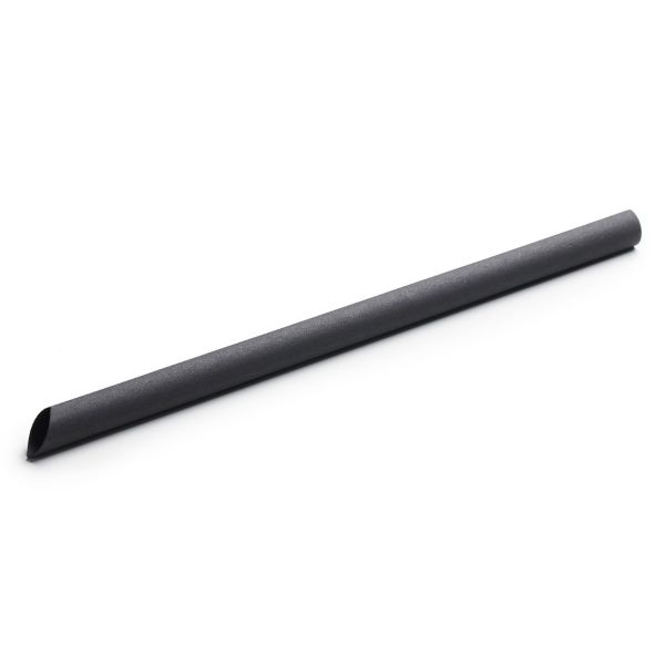 Sugerør Bobba Charcoal Black, Ø12x230mm - REST - 70 PAKKER TILBAGE - 100 stk pk / 20 pk karton