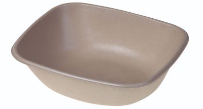 Bakke biocoated sukkerrørsfiber, 900ml, 195x170x56mm, natur - 125 stk pk / 4 pk karton