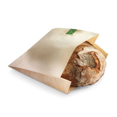 Brødpose PaperWise, 240x140x2x30mm, brun - 500 stk pk / 1 pk karton