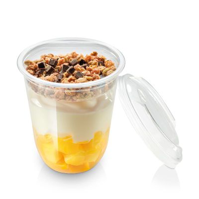 Dessertbæger PLA, 430ml, Ø96x107mm, glasklar - 50 stk pk / 20 pk karton