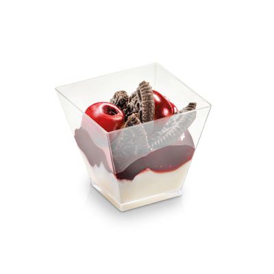 Dessertbæger PLA, 60ml, 50x50x45mm - KOVA, glasklar - 50 stk pk* / 6 pk karton*