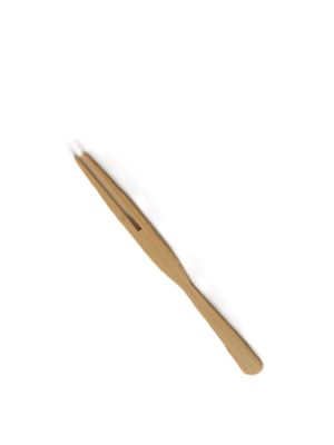 Gaffel bambus, 90mm, natur - 100 stk pk* / 20 pk karton*