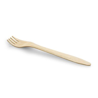 Gaffel Træ, 165mm, natur - FSC 100% - 100 stk pk* / 25 pk karton*