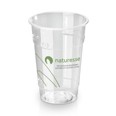 Glas i PLA 2,5dl Ø76mm med logoprint - 50 stk pk *