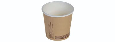 Kaffekop 0,7dl/3oz IKKE plastic lamineret pap, Ø56mm, brun - 50 stk pk* / 40 pk karton*