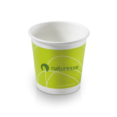 Kaffekop 1dl/4oz IKKE plastic lamineret pap, Ø62mm, grøn - 50 stk pk* / 20 pk karton*