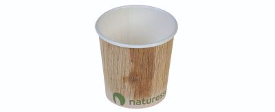 Kaffekop 1dl/4oz IKKE plastic lamineret pap, Ø62mm, palmeblad - 50 stk pk* / 20 pk karton*