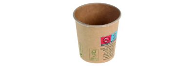 Kaffekop 1dl/4oz Kraft karton/PLA, Ø60mm, m SUP logo, brun - FSC MIX CREDIT - 50 stk pk* / 20 pk karton*