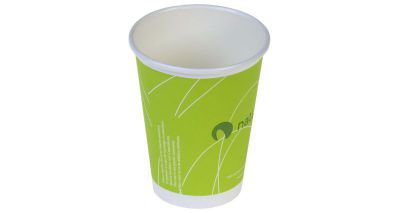 Kaffekop 2dl/8oz IKKE plastic lamineret pap, Ø80mm, grøn - 50 stk pk* / 20 pk karton*