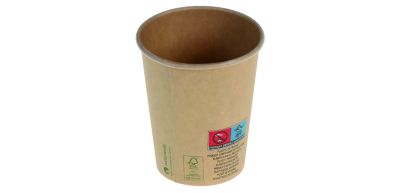Kaffekop 2dl/8oz Kraft karton/PLA, Ø80mm, m SUP logo, brun - FSC MIX CREDIT - 50 stk pk* / 20 pk karton*