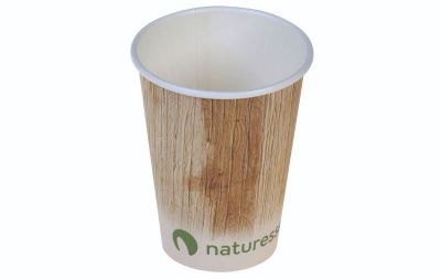 Kaffekop 3dl/12oz IKKE plastic lamineret pap, Ø90mm, palmeblad - 50 stk pk* / 20 pk karton*