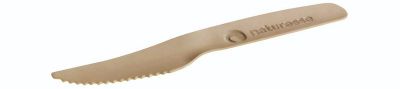Kniv Papir, 165mm, "natursse" præg, brun - FSC MIX CREDIT - 100 stk pk* / 20 pk karton*