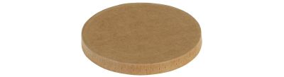 Låg fladt Kraft karton, Ø85mm, IKKE plastic lamineret, brun - FSC MIX CREDIT - 25 stk pk / 20 pk karton