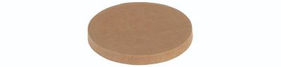 Låg fladt Kraft karton/PLA, Ø75mm til 17902, brun - 25 stk pk / 20 pk karton