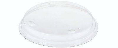 Låg fladt PLA, Ø150mm stabelbar til 11435, glasklar - UDGÅR - 50 stk pk / 10 pk karton