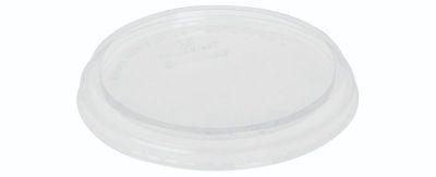 Låg PLA, Ø121mm m antidug, til salatbæger, glasklar - 50 stk pk / 20 pk karton