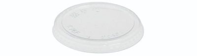 Låg PLA, Ø76mm til dressingbæger, glasklar - 50 stk pk / 20 pk karton
