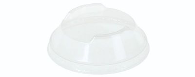 Låg PLA, Ø96mm, dome stabelbar, glasklar - 50 stk pk / 24 pk karton