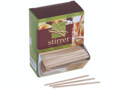 Rørepind Træ, 114mm, natur - FSC 100% - 1000 stk pk* / 10 pk karton*