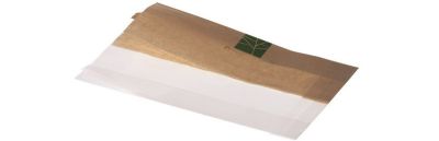 Sandwichpose PaperWise/PLA, 230x140x2x30mm, ½ - ½, brun - 500 stk pk / 1 pk karton