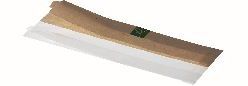 Sandwichpose PaperWise/PLA, 330x100x2x30mm, ½ - ½, brun - 500 stk pk / 1 pk karton