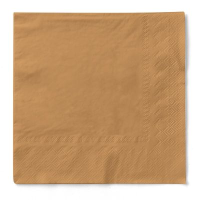 Serviet papir, 330x330mm, 3lags 1/4 fals BASIC, SAND, FSC MIX CREDIT - 100 stk pk / 6 pk karton
