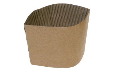 Sleeve bølgepap til kop med Ø på 90mm - 1000 stk pk / 1 pk karton