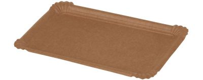 Tallerken flad Kraft karton, 200x130mm - FSC MIX CREDIT - 250 stk pk* / 6 pk karton*