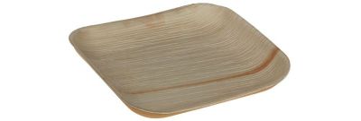 Tallerken flad Palmeblad, 200x200x15mm, Svanemærket - 25 stk pk* / 8 pk karton*